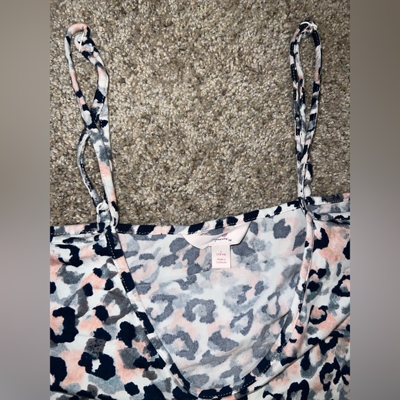 Secret Treasures Pink and Navy Leopard Print Pajama Set - Picture 3 of 7